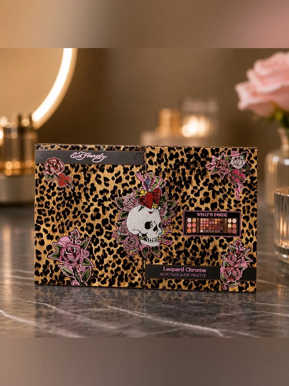 Ed Hardy Leopard Chrome 52 Pc Face & Eye Makeup Palette New